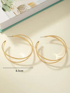 *Circle Hoops Earrings- B92