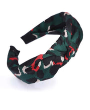 Load image into Gallery viewer, *Green/Blk/Red Headband - B82
