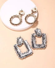 Load image into Gallery viewer, Silver Square Earrings - B75*
