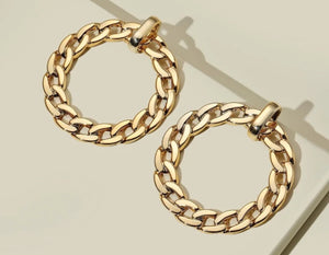 Chain Hoop Earrings - B21S1