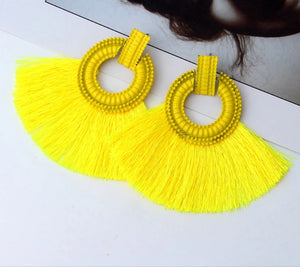 *Yellow Boho Earring - B23S4