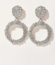 Load image into Gallery viewer, Silver Circle Earrings - B76S1*
