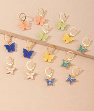 Load image into Gallery viewer, Royal Blue Butterfly Earrings - G2

