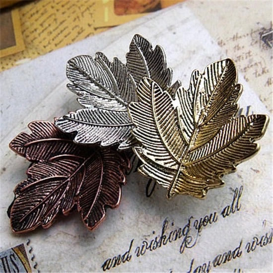 *Tri-Color Leaf Pin - GW