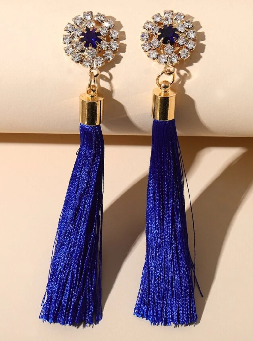 Royal Blue Gold Earring - B24S2
