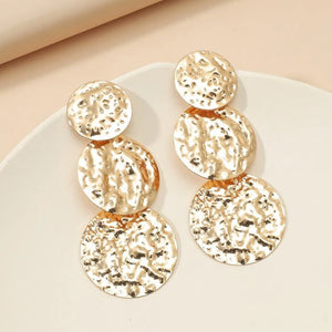 *Gold Circle Hanging Earrings - B12S1