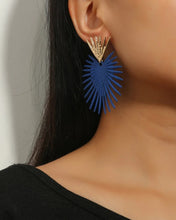 Load image into Gallery viewer, Royal Blue/Gold Earrings - B78S1*
