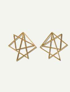 Gold Star Earrings - B3S2*