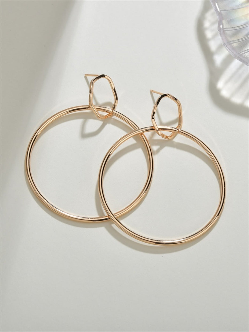 *Gold Double Circle Earrings - B5S1