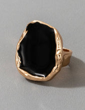 Load image into Gallery viewer, *Black &amp; Gold Ring - B54
