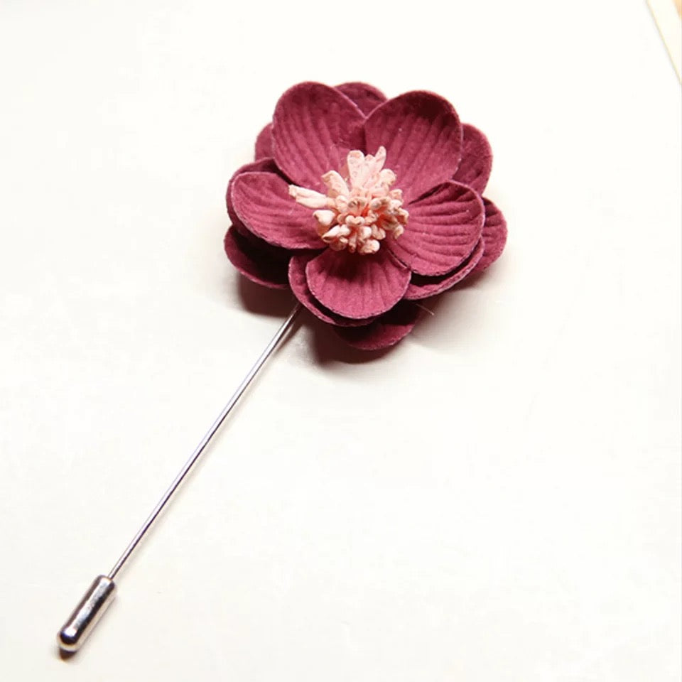 Blossom Flower Lapel (Additional Colors Available)