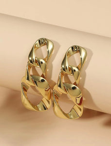 *Gold Chain Earrings - B28S2