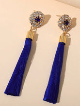 Load image into Gallery viewer, Royal Blue Gold Earring - B24S2
