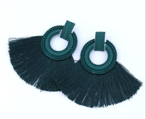 *Green Boho Earring - B23S1