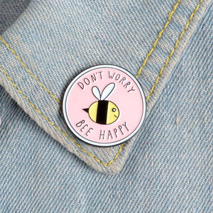 *“Bee Happy” Pin - D36