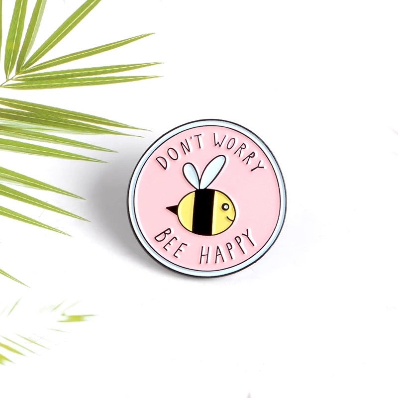 *“Bee Happy” Pin - D36