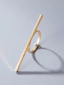 *Gold Bar Ring - D56