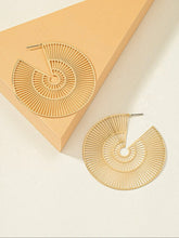Load image into Gallery viewer, Gold Spiral Pattern Earrings - B45S1*
