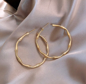 *Gold Bone Hoops - S1