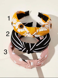 Black Stripe Headband #2 B98