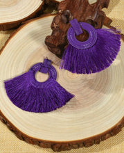 Load image into Gallery viewer, Purple Boho Earring - B28S1*
