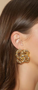 *Gold Tie Earrings - B44S1