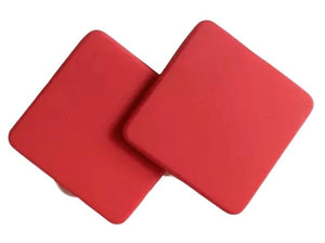 Square Red Earrings - B13S1