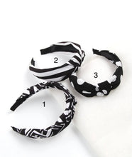 Load image into Gallery viewer, *Black Stripe Headband #2 - B79
