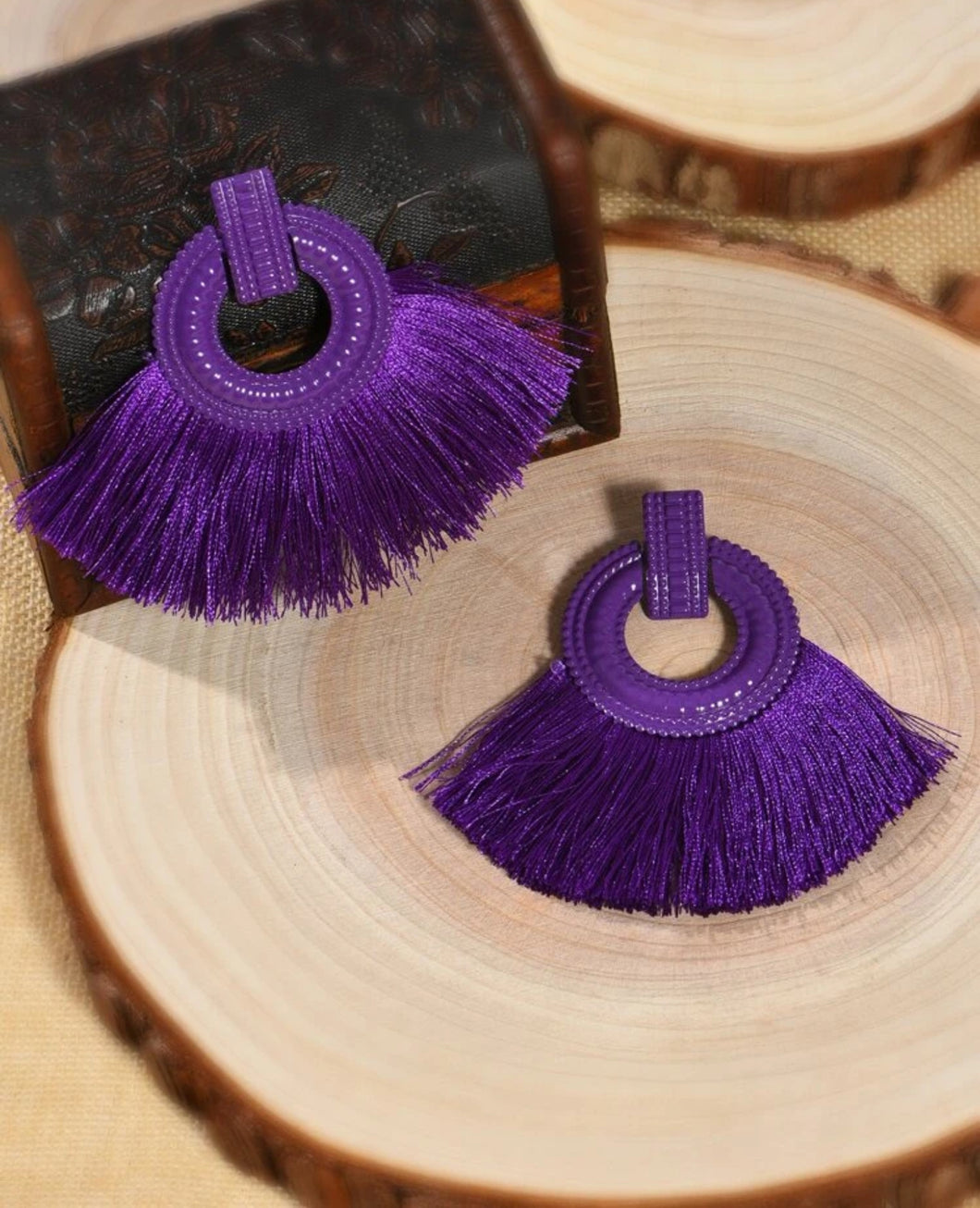 Purple Boho Earring - B28S1*
